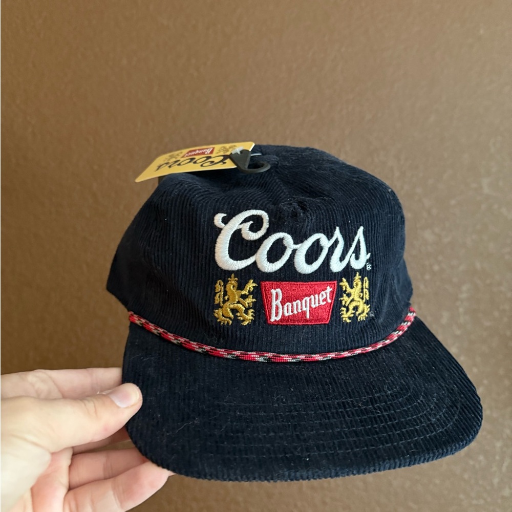 Coors Banquet navy Corduroy Hat
